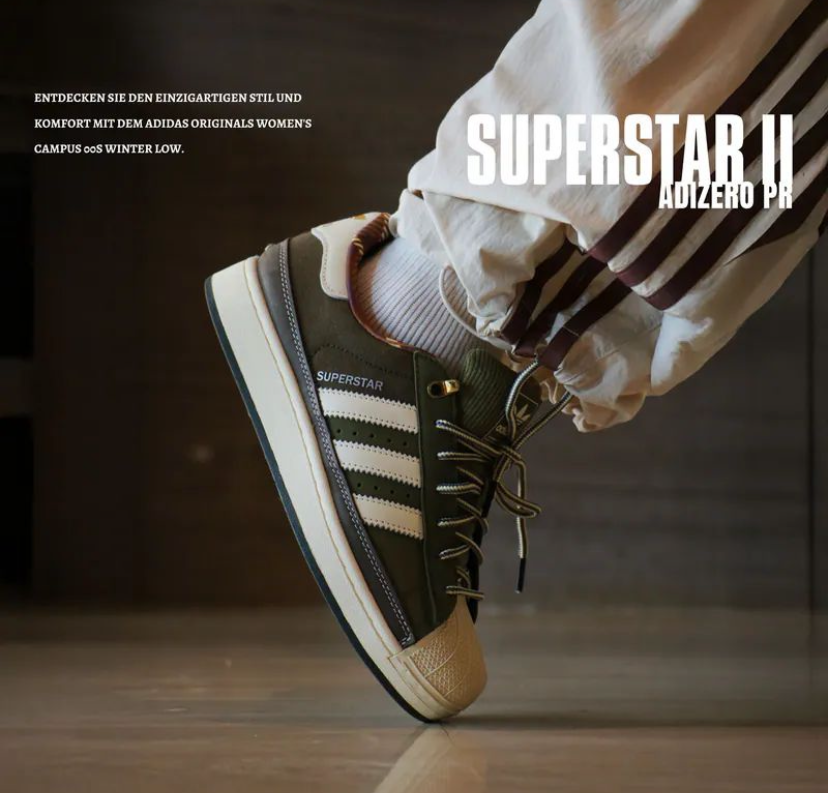 Adidas Superstar 2nd Generation Olive Green White Sole
