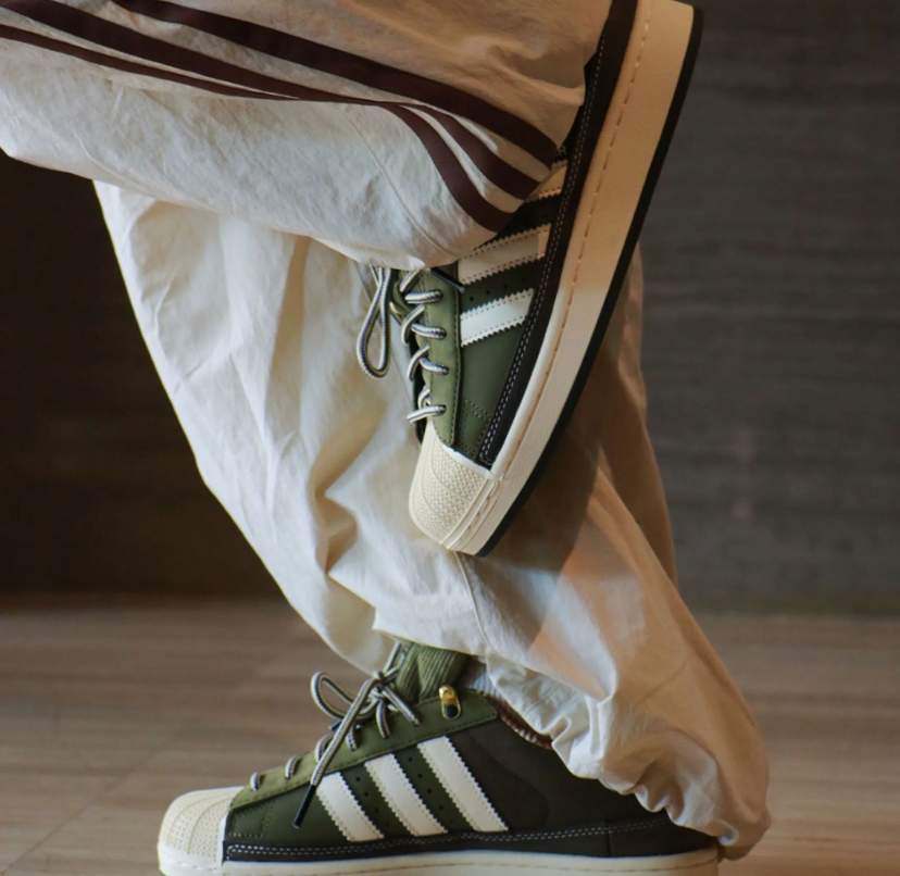 Adidas Superstar 2nd Generation Olive Green White Sole